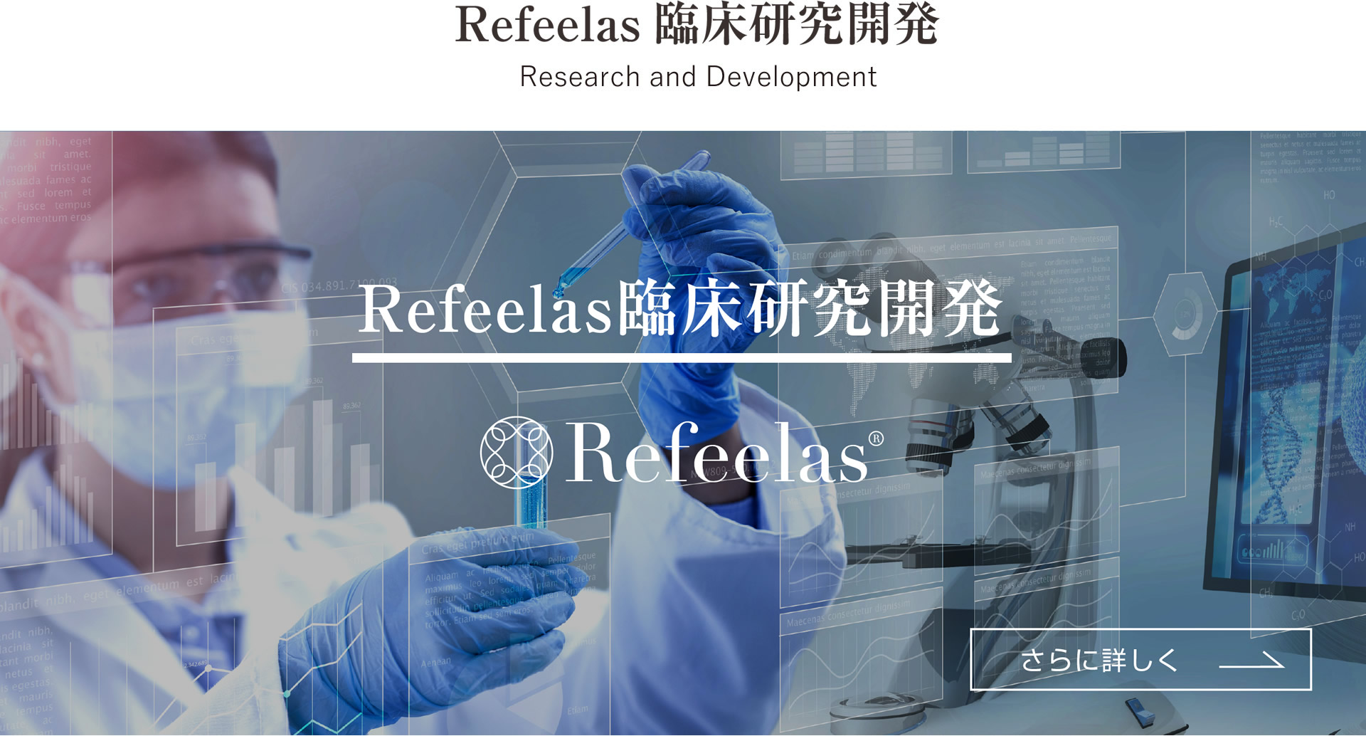 Refeelas(リフィーラス)臨床研究開発
